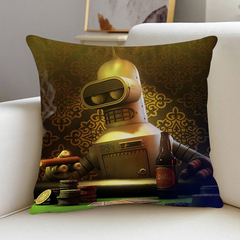 Cartoon Bender Pillow Gifts Home Office Furnishings Bedroom Sofa Car Cushion Cover Case 45x45cm