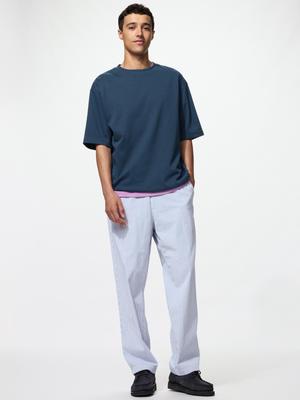Stretch Easy Ankle Pants  Seersucker 