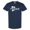 France Football Strike - Soccer Sports Short Sleeve T-Shirt - Navy