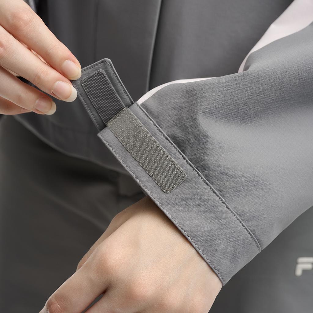 Fila Original Color Block Warm Outdoor Windbreaker Jacket Women Jackets Cloud-Gray F11W539702F-DY