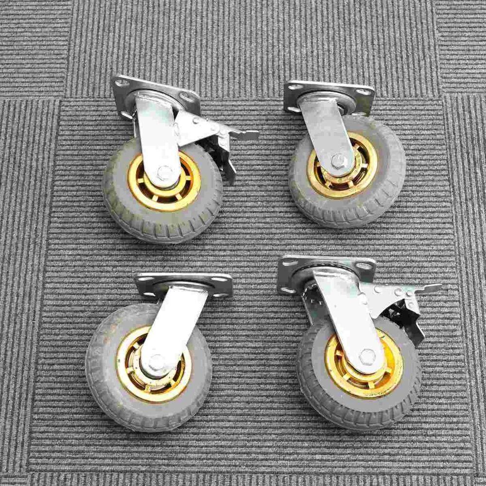 Wear Resistant Furniture Caster Noiseless Roller Wheel Swivel Caster  Tire Trolley Chair Mover