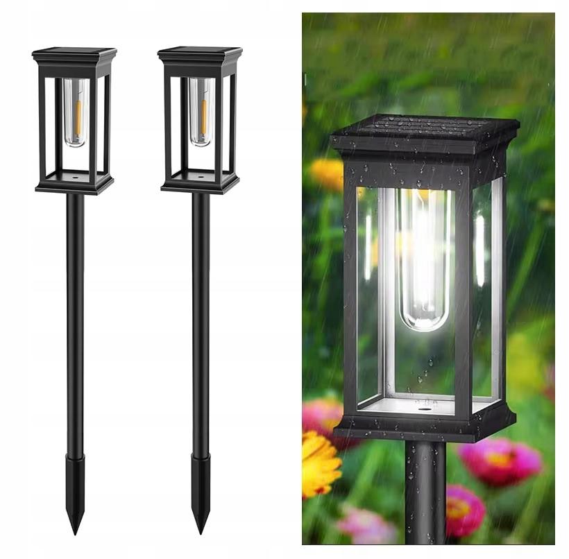 Solar-Gartenleuchten, LED-Solarleuchten, 2 Stück
