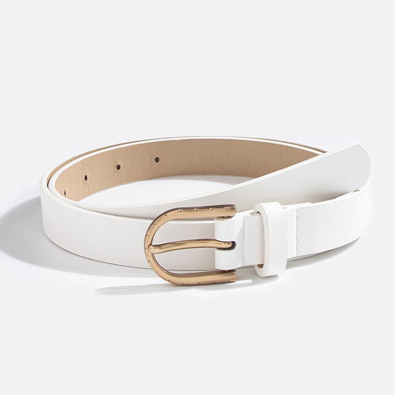 Ladies' Belt: Casual and Versatile, Smooth Basic Ladies' Belt Set