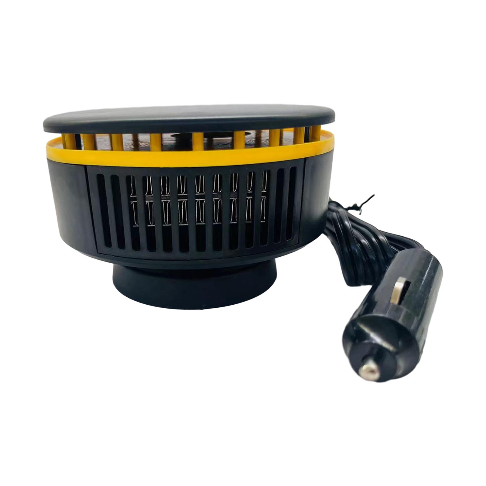 

12 В 150 Вт автомобильный обогреватель вентилятор кабель 150 см 360° вращающееся основание для автомобилей зимой многофункциональный легко устанавливается круглый оранжевый