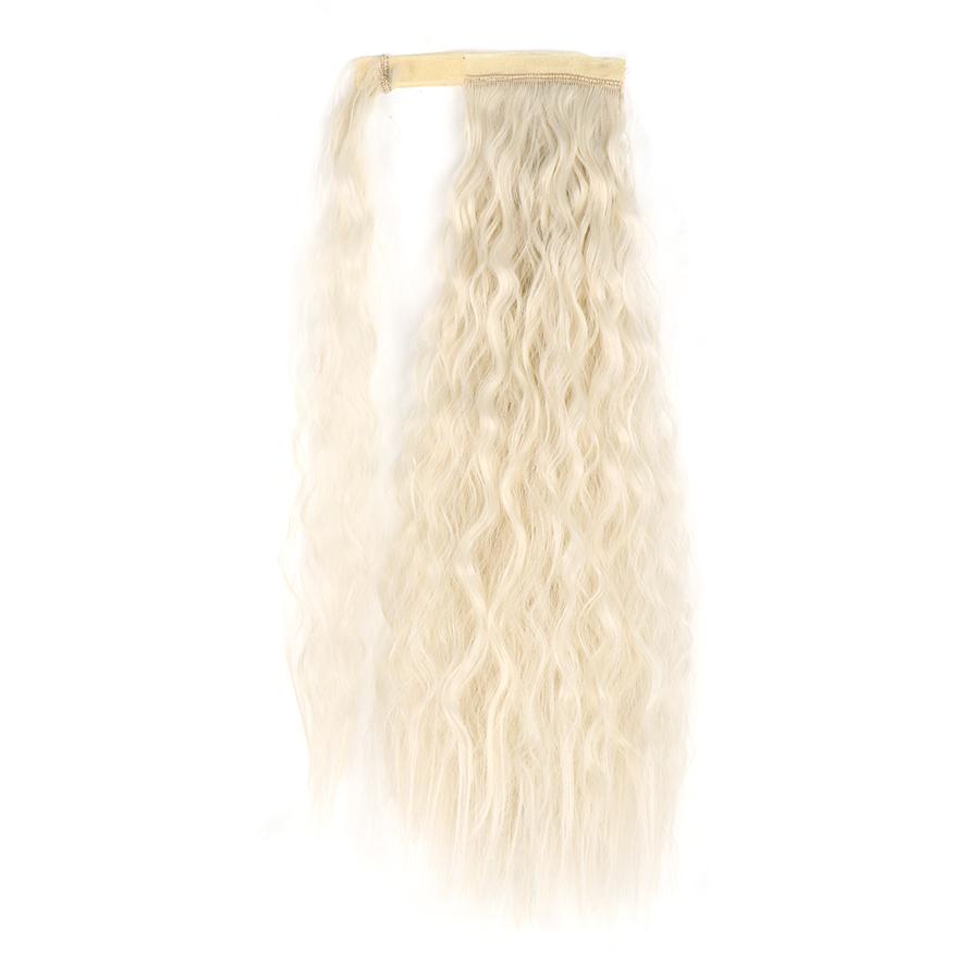 MISS WIG Lifelike Corn Wave Ponytail Wrapped Elevated Natural Extension Hairpin Bundle Hair Ponytail Natural Hair Extension