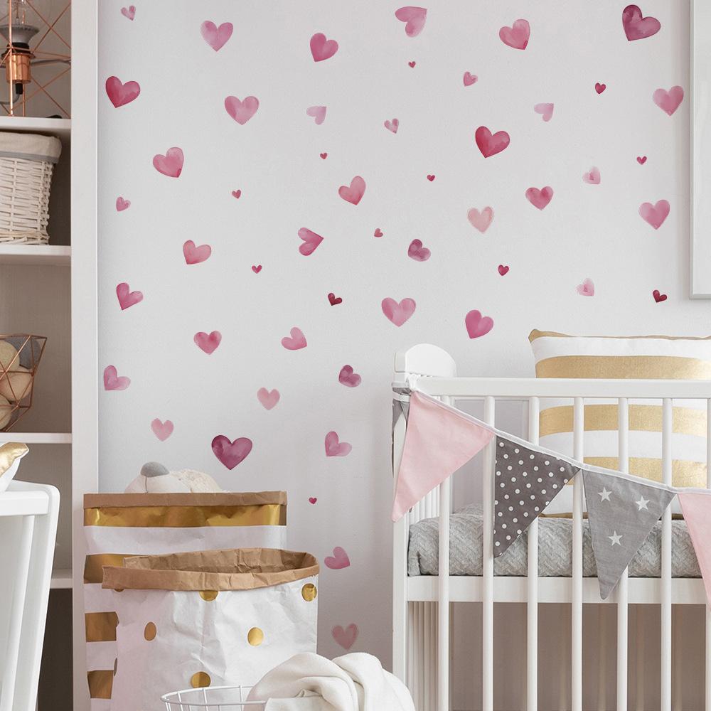 Valentine's Day Bedroom Living Room Entrance Hall Home Background Beautification Wall Stickers