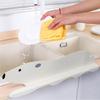 Sink Splash Guard Polar Bear Shape Non-slip Suction Cup Anti-Splash Dish Vegetable Washing Water Baffle Board Kitchen Supplies