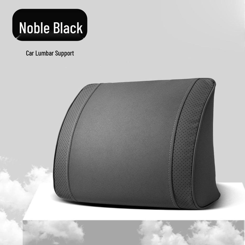 Luxury Leather Velvet Car Neck Pillow & Lumbar Support - Ideal for Drivers