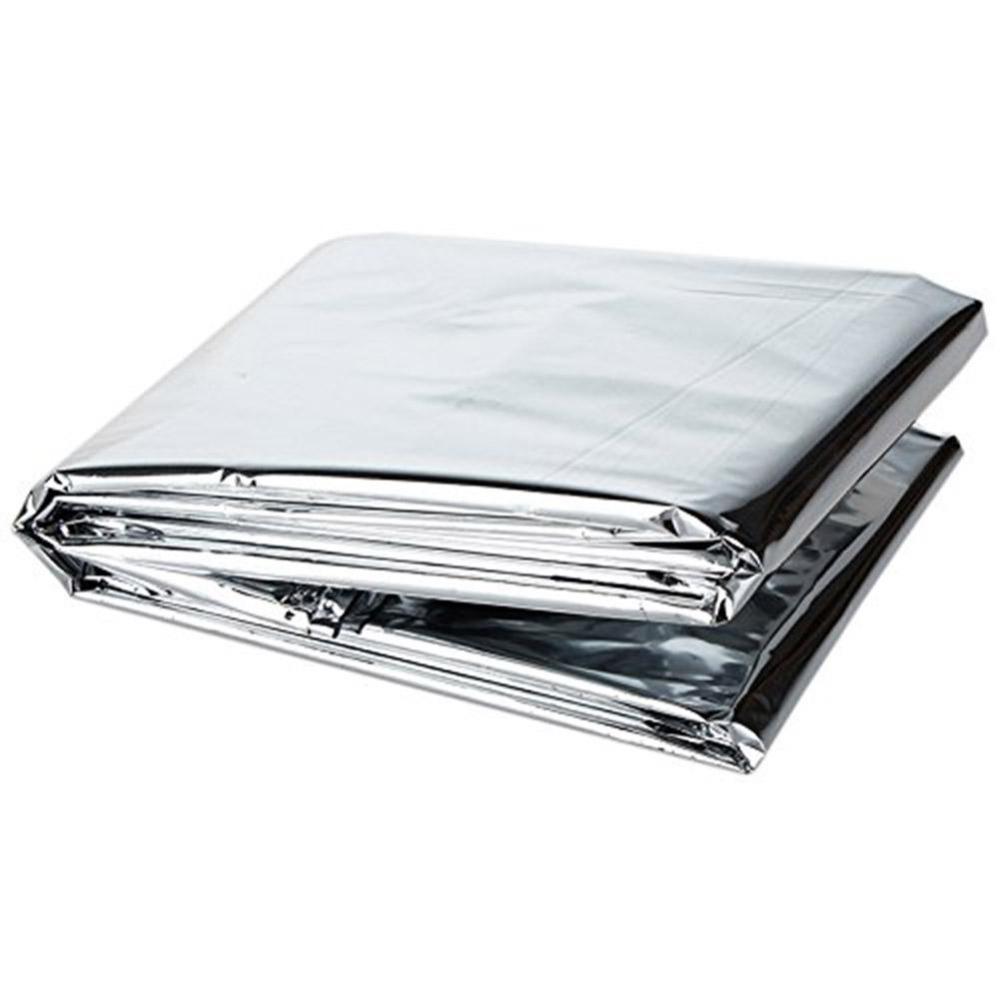 1/2PCS Double Side Emergency Survival Blanket Windproof Waterproof Survival Blanket Tear Resistant Folding
