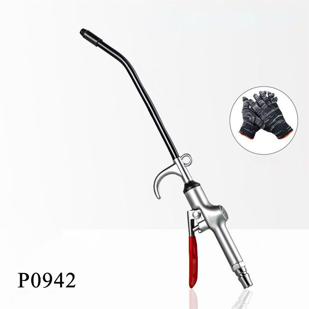 Pistol de suflat industrial puternic cu volum mare, duză extensibilă de flux de aer din oțel inoxidabil, accesorii pentru compresor de aer pneumatic T