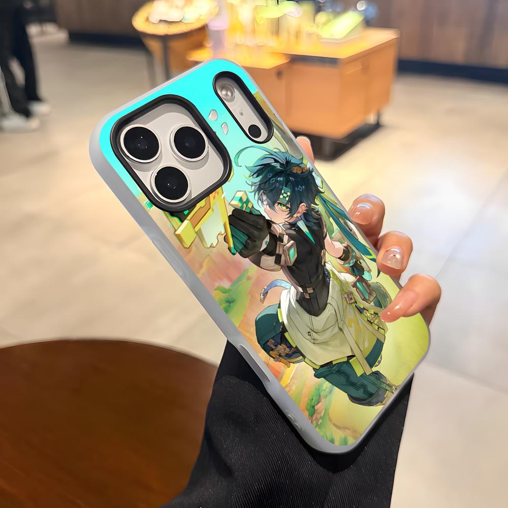 

Kinich G-Genshin Impact Phone Case For IPhone 17 Air 16 E 15 14 Plus 13 12 11 Pro Max Jelly 2 In 1 Protective Case iPhone 14 Plus