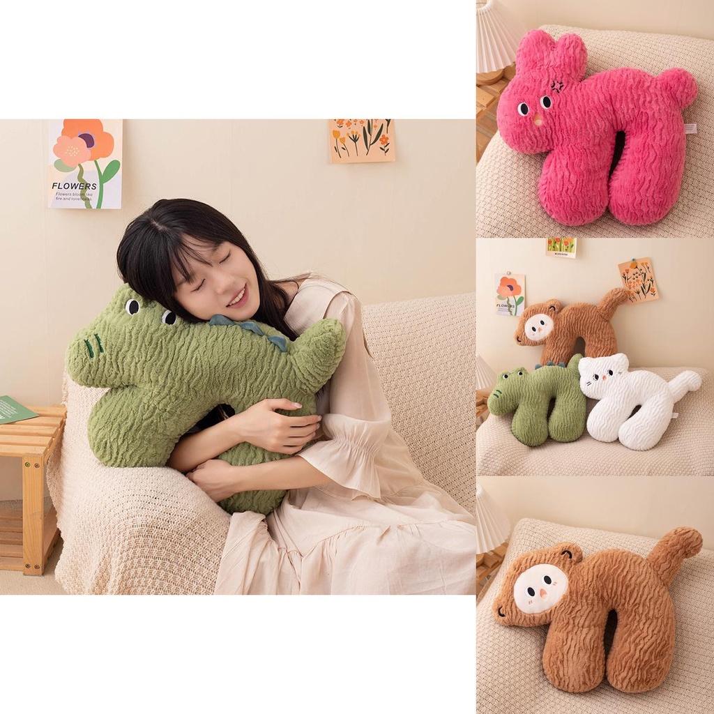 Cute Cartoon Plush Cushion Pillow For Sleeping Office And Car Seats