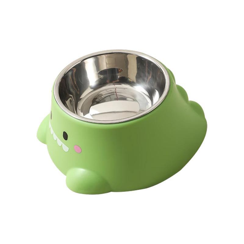 Stainless Steel Cat Bowl Dog Bowl Food Basin Anti-overturn Cat Drinking Bowl Puppy Rice Basin Pet Supplies