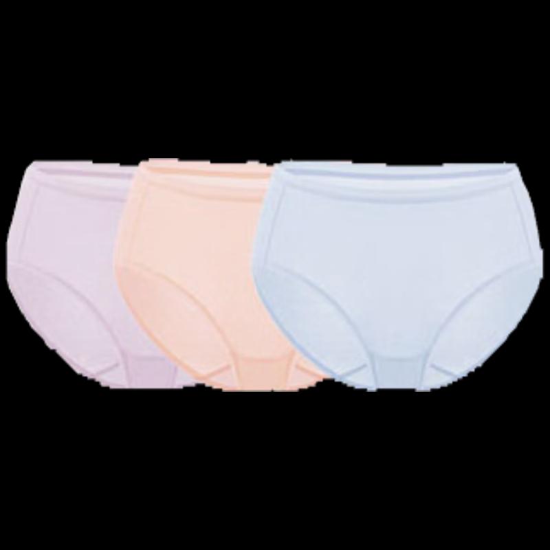 

PurCotton Women s Pure Cotton Triangle Briefs 3-Pack L Mid-waist