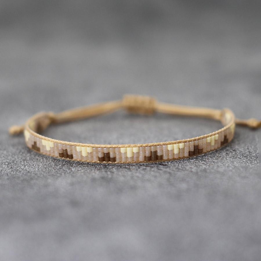 Ethnic Bohemia String Bracelet Women Handmade Adjustable Seed Beads Braclet Beach Surfer Casual Jewelry Ethnic String Braslet