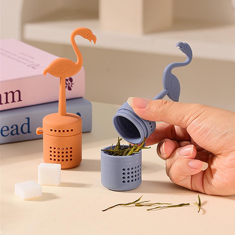 Flamingo Silicone Tea Infuser - Creative Cartoon Tea Brewer & Filter Tool