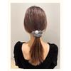 Delicate Pearl Decorated Sparkly Hair Ring for Women Formal Occasions Daily Elegant Hair Accessory