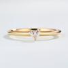 Rings For Women Little Heart Shaped Gold Color Wedding Engagement Dainty Ring Jewellry Zircon Romantic Fashion Jewelry KBR014-M