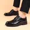 Herren Brogue Business Lederschuhe Klassischer Retro eleganter Stil Arbeit Büro Schwarz braun Anzug Erwachsenen Luxusschuhe Neu Vielseitig