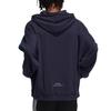 adidas Contrast Stripe Sports Hoodie Men Tops Ink-Blue HC9965