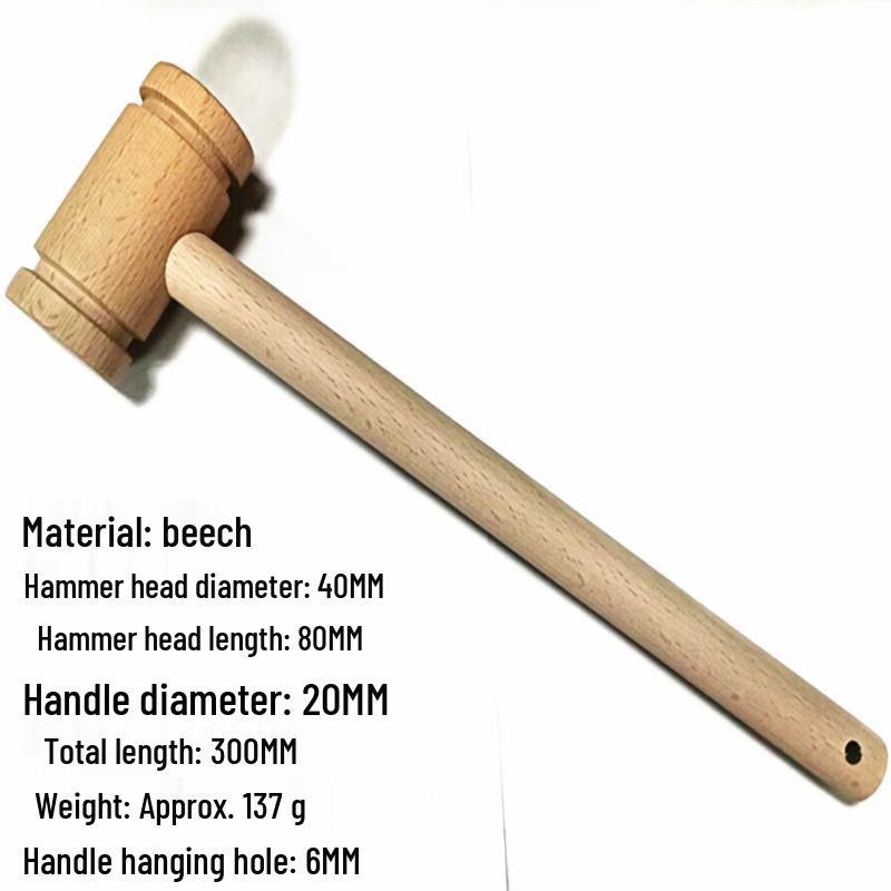 Wooden Batik DIY Kids' Hammer - Handmade Solid Wood Toy Hammer