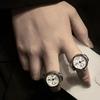 1 Pc Women Men Fashion Mini Ring Watch Vintage Personalized Quartz Finger Watch Rings Jewelry Gifts Accessories