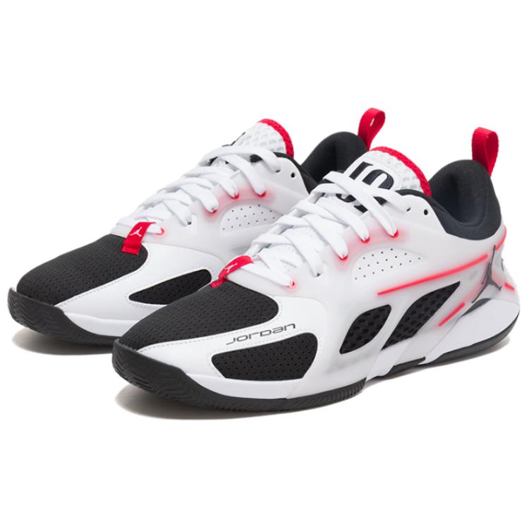 Air Jordan Heir PF Bloodline White Fire Red Black Men's Basketball Shoes FQ3859-106