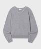 GLW Minimal V-Neck Crop Knit Gray