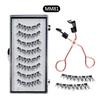 8Pcs Magnetic Eyelashes No Glue Needed Magnetic False Eyelashes with Applicator Reusable Thick Natural Effect 5 Magnets Lashes