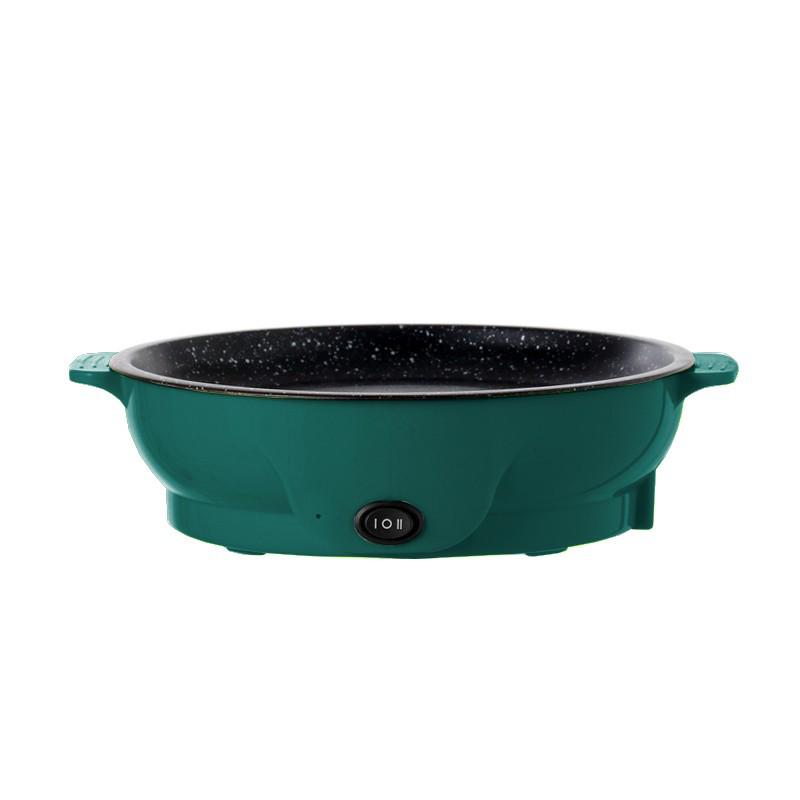 110V Mini Non-Stick Electric Baking Pan & Frying Pot: Multifunctional Home Oven & BBQ Stove