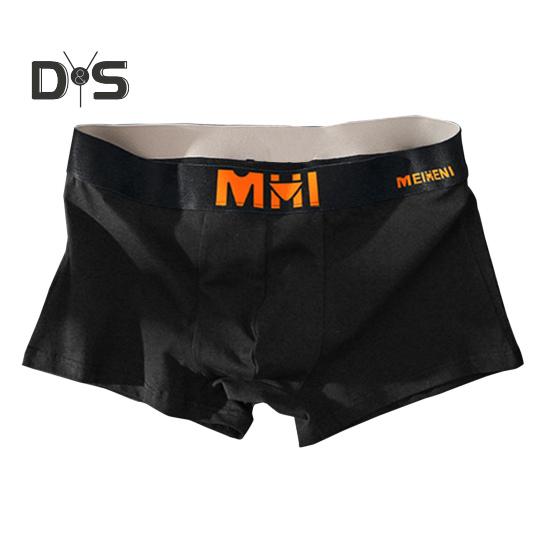 

Мужское нижнее белье-боксеры, эластичный пояс со средней посадкой, шорты с буквенным принтом, U-выпуклые дышащие трусики, повседневная одежда M чёрный