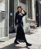 Ppaeppae Belt Set Wrap Style Pleated Long Dress