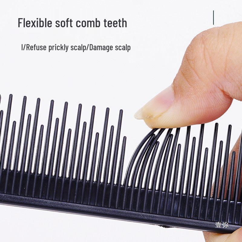 Professional Hairdressing Tail Comb for Styling, Sectioning, Teasing, and Highlighting with Long and Short Teeth