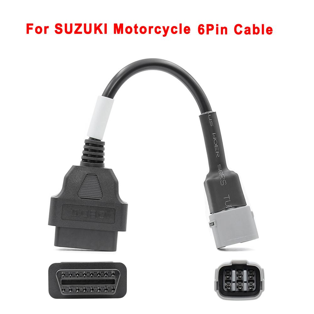 

OBD2 Connector Universal K CAN For Motorbike 6Pin to 16Pin Adapter Cables For YAMAHA 3Pin For Honda 4Pin For KTM 6 Pin For Ducat For SUZUKI 6pin