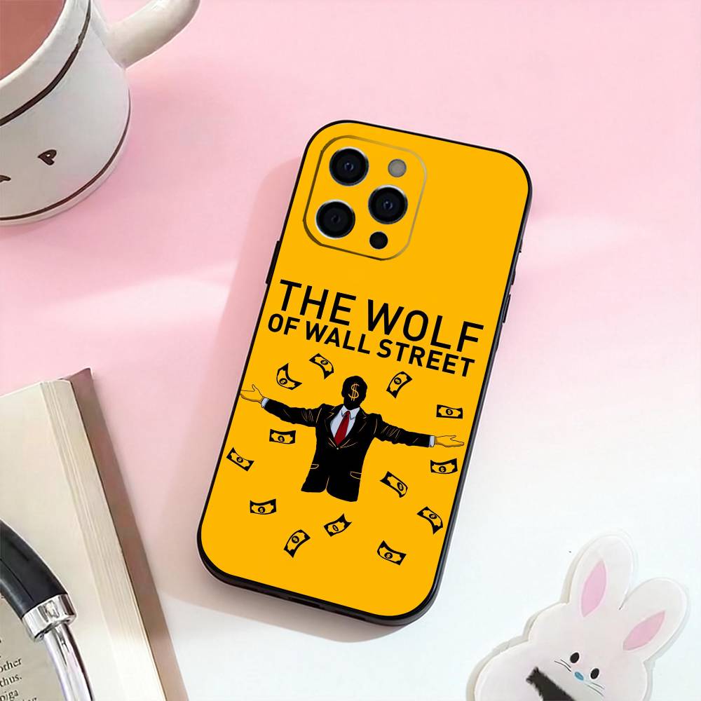 Film The Wolf of Wall Street-S Handyhülle Für iPhone 17,16,15,14,13,12,11 Plus,Pro Max,Weiche Silikon Schwarz Hülle