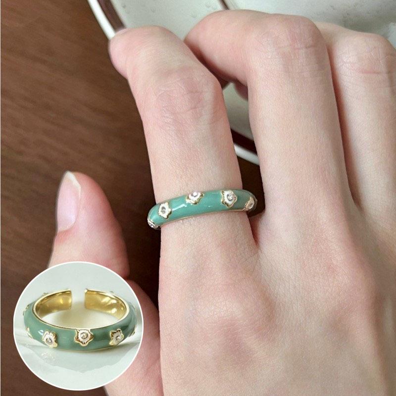 Gentle Cloud French Retro Adjustable Women s Heart Ring - Celebrity Index Finger Style Adjustable