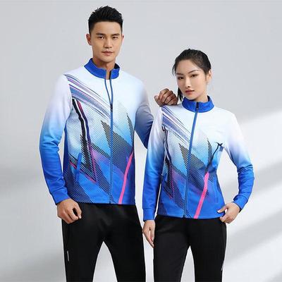 Unisex Long Sleeve Sports Jacket: Badminton, Coaching & Running Training Suit, Sports Event Entrance Wear