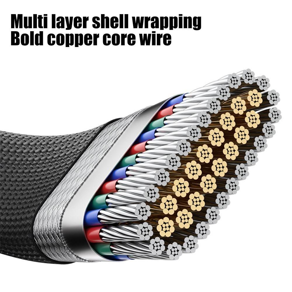 240W Magnetic Fast Charging Data Cable 20CM Short USB C Cable Mini Braided Cable Type C To Type C for IPhone 15 16 17 Samsung