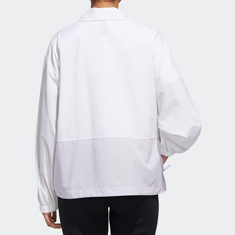 Adidas Jackets Women's White Stand Collar Moderate Other GL5619