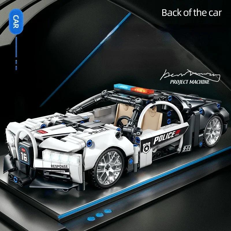 1:18 Timeless Super City Racing Car Construction Blocks Sports Car Blocks Vehicle Sets Technical Diy Plaything For Kid Gift