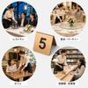 Chewes Kwen Acrylic Table Numbers Wedding Table Number Place for Cafes Numbers - Stands, Cards, Stackable, Stylish, Hotels, Restaurants, (Silver,