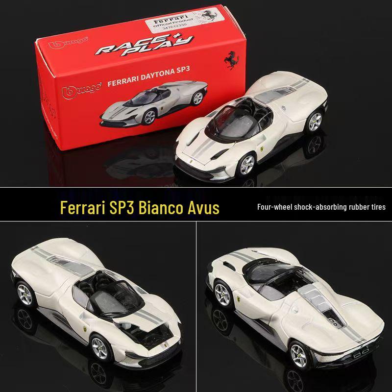 

Bburago Масштаб 1/64 Модель игрушечной машинки из сплава Ferrari SF90 и LaFerrari