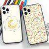 Cute Pattern For IPhone 17 Air 16 15 14 13 12 11 Pro Black Soft Cover Phone Case