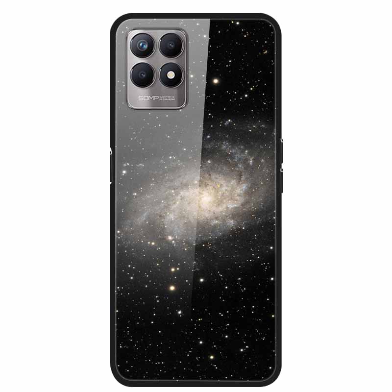 For Realme 8i Cases Realme 8 5G Tempered Glass Hard Back Cover For Realme8 Phone Cases Soft Bumper Fundas for Realme 8 i Realme8