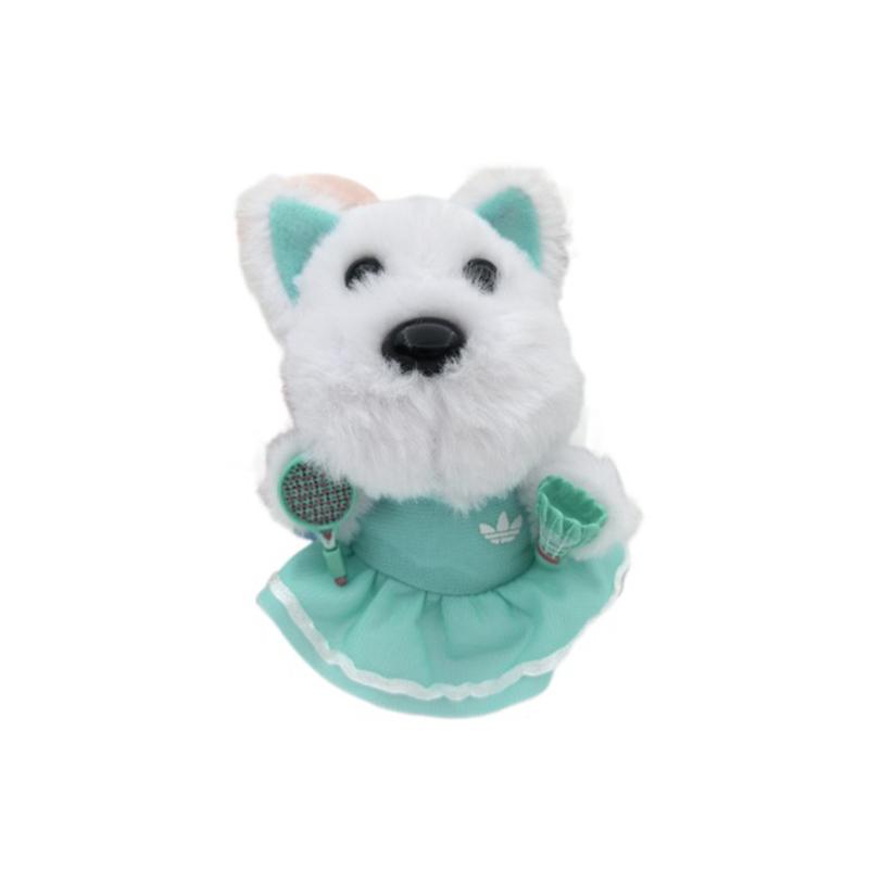 1Pc Cartoon West Highland Little Dog Plush Keychain Pendant Doll Bag Plush Pendant