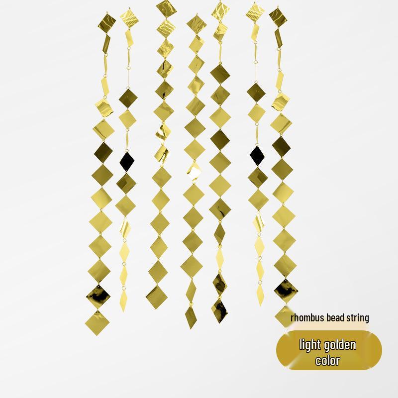 Round Wedding Mirror Sequin Bead Curtain for Ceiling or Door Decoration