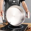 304 Stainless Steel Hot Pot: Three-Layer Thickened Soup & Frying Pan, Large Capacity Household Cookware