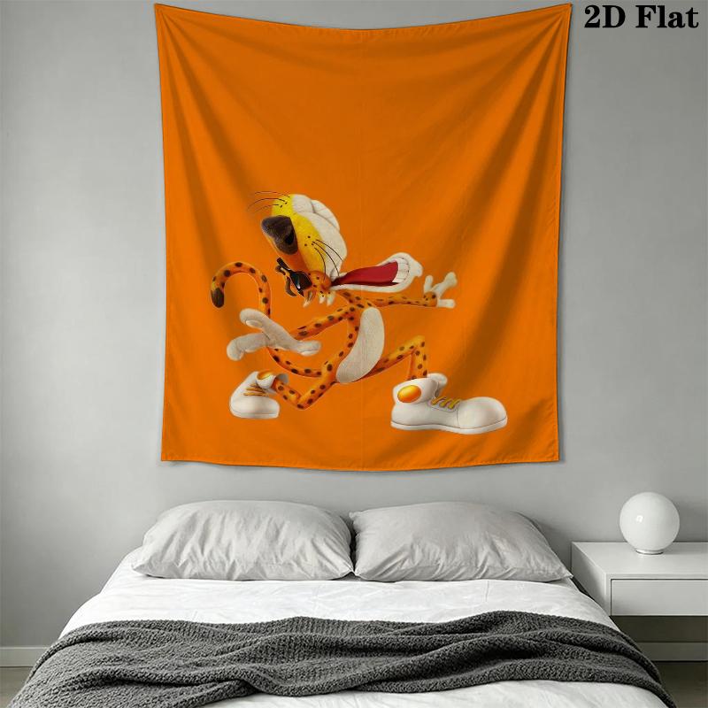 Chester Cheetah Wall Tapestry Aesthetic Wall Hanging Printed Fabric Blanket Decorative Tapestries for Bedroom Living Room Home Decor