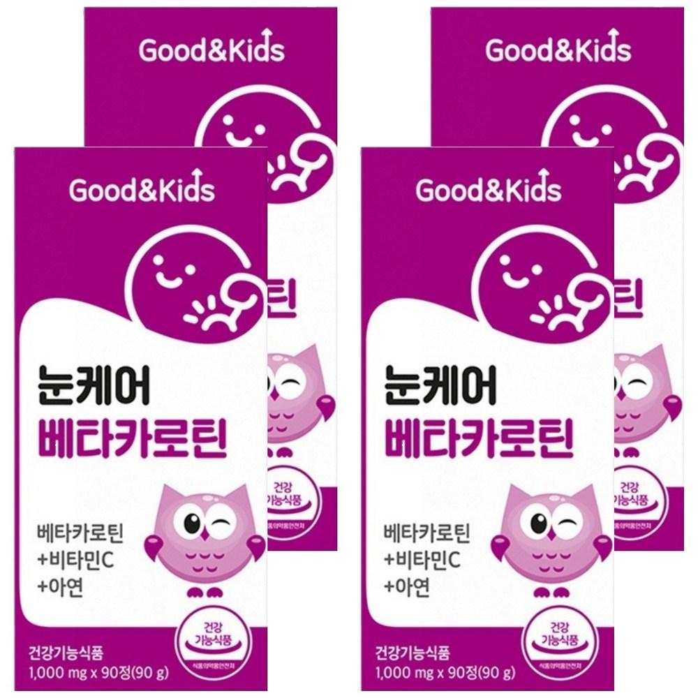 Good & Kids Natural Plus Eye Care Beta-Carotene 90g 90 Tablets 4 pcs