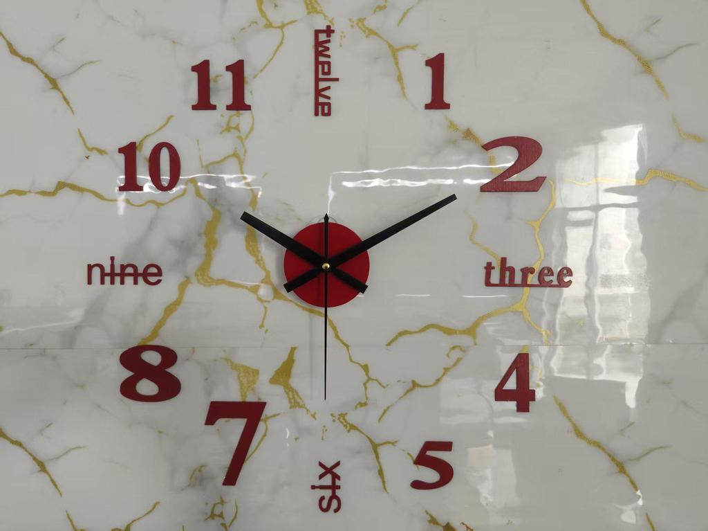 Creative Luminous DIY Wall Clock - Silent, Punch-Free Decorative Clock for Bedroom